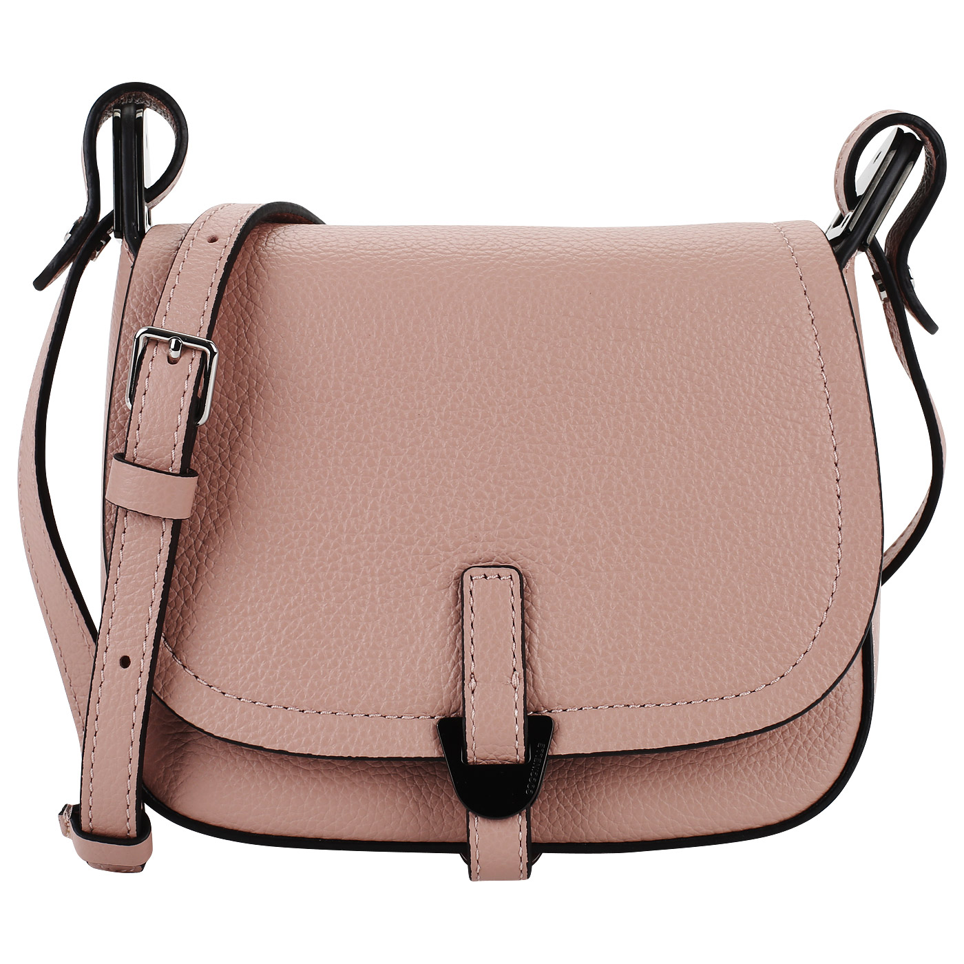 Coccinelle Розовая кожаная сумочка