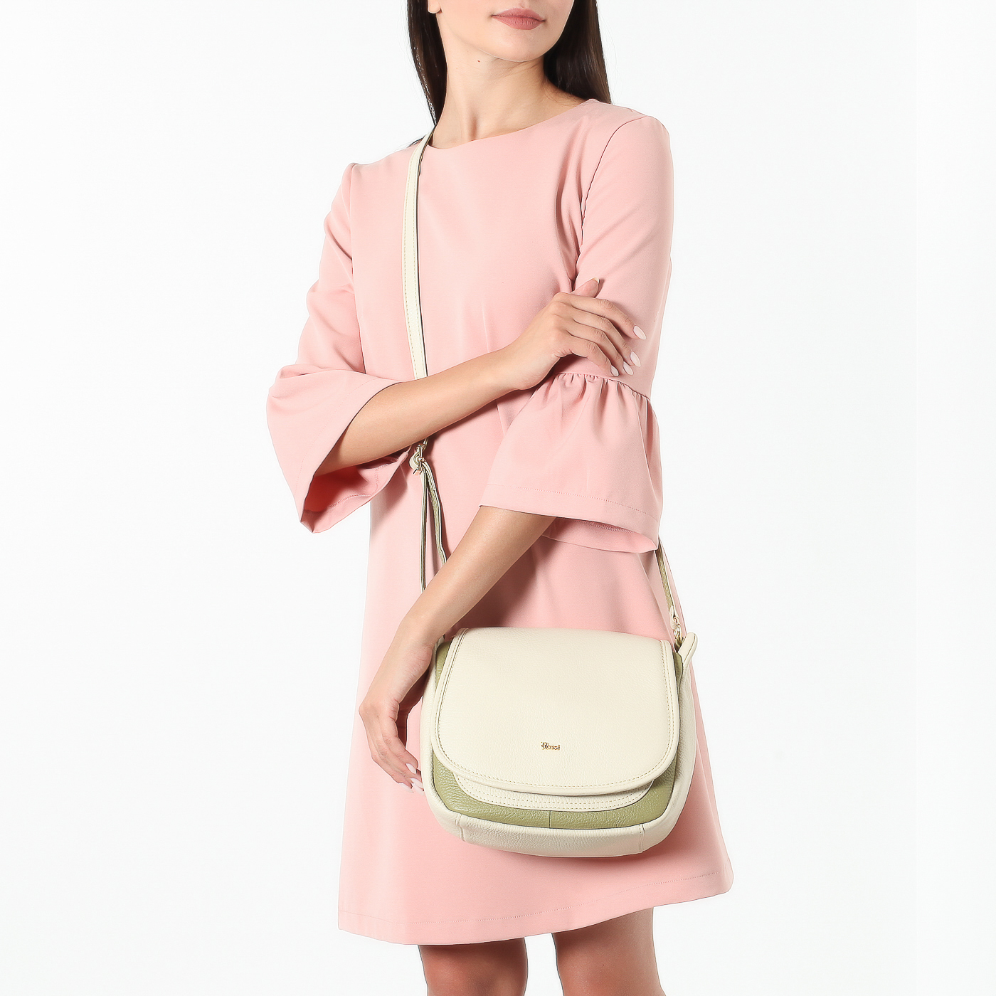 Кожаная сумка через плечо Bruno Rossi 