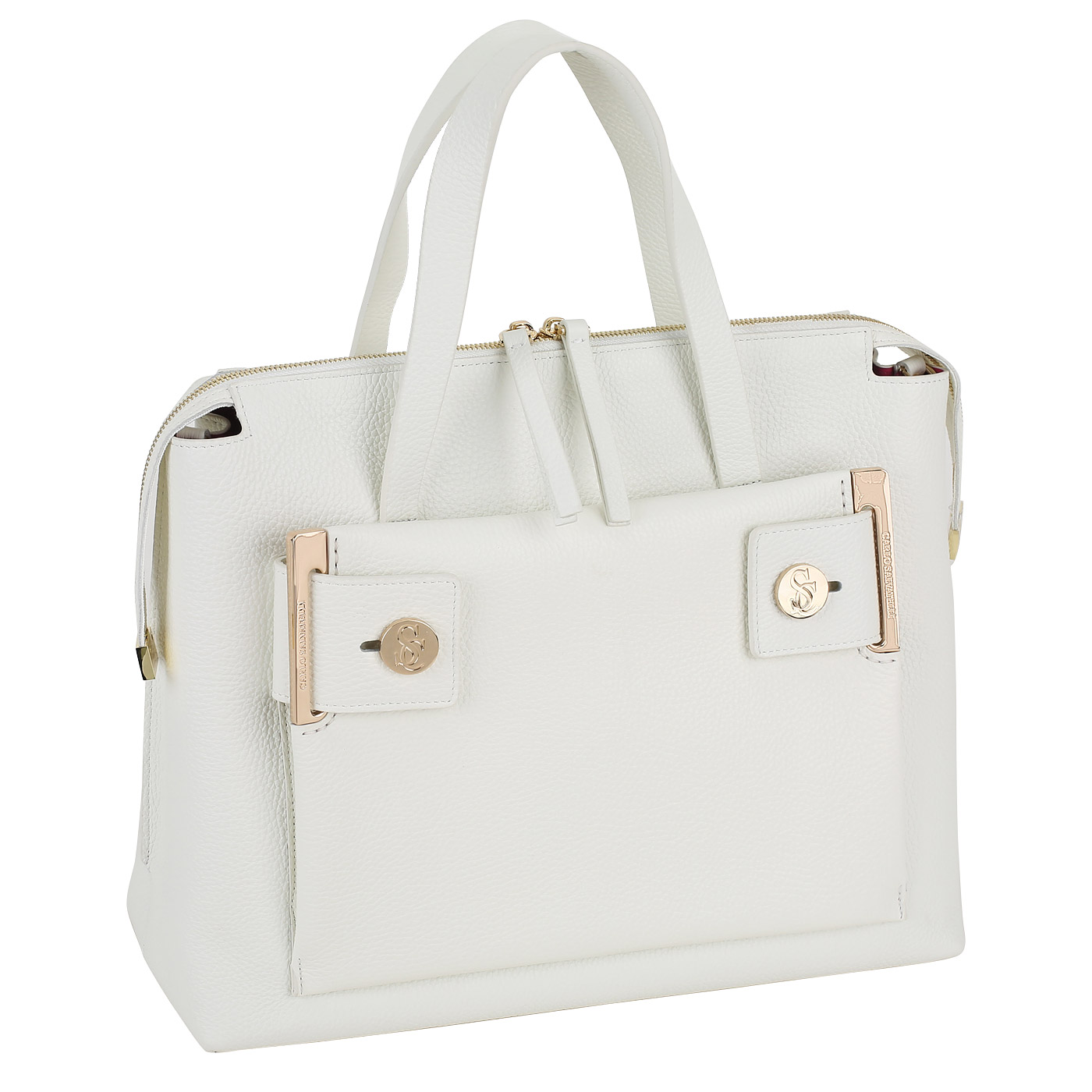 Кожаная сумка Carlo Salvatelli Elvira gemma