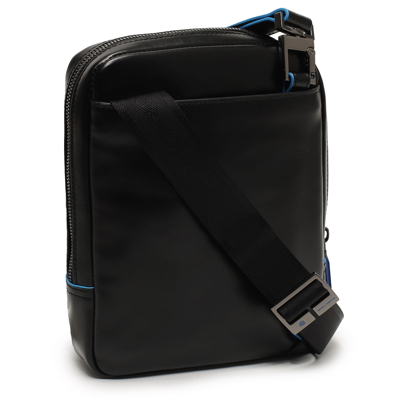 Кожаная сумка через плечо Piquadro Blue square