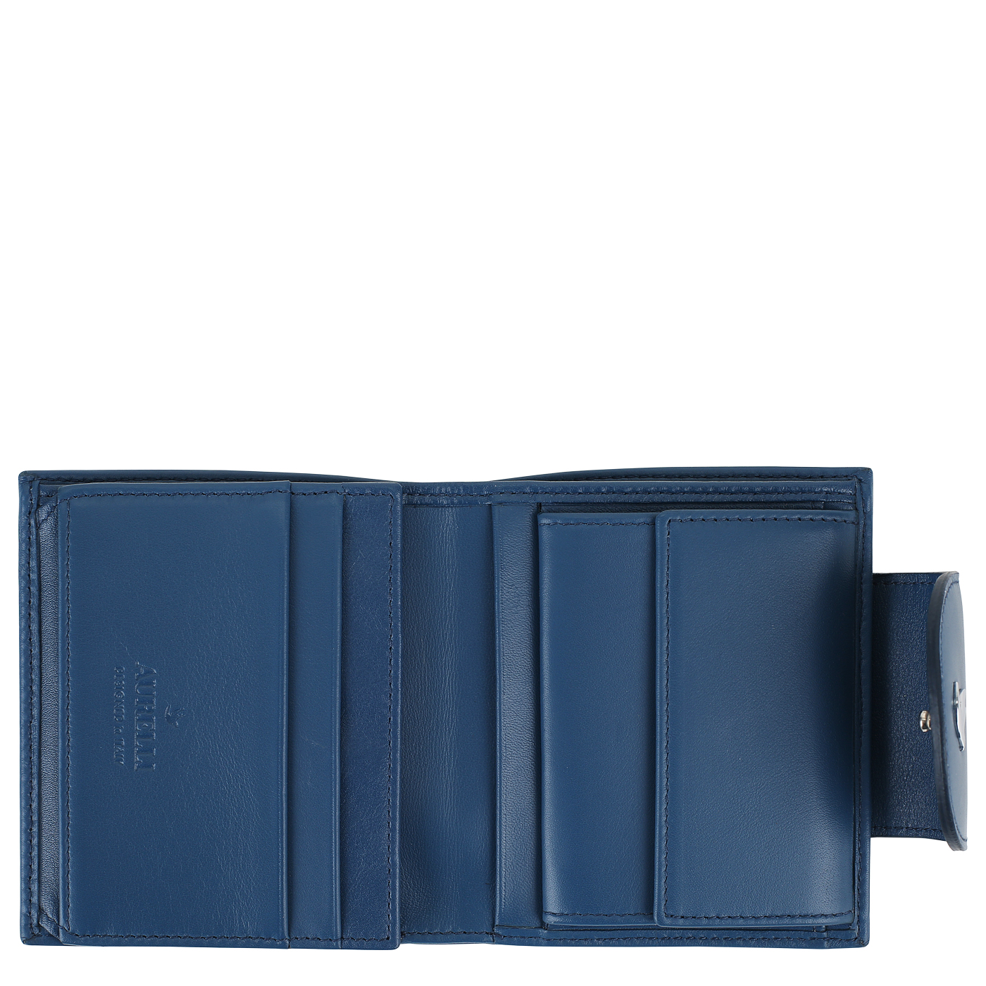 Кошелек складной на кнопке Aurelli Ocean