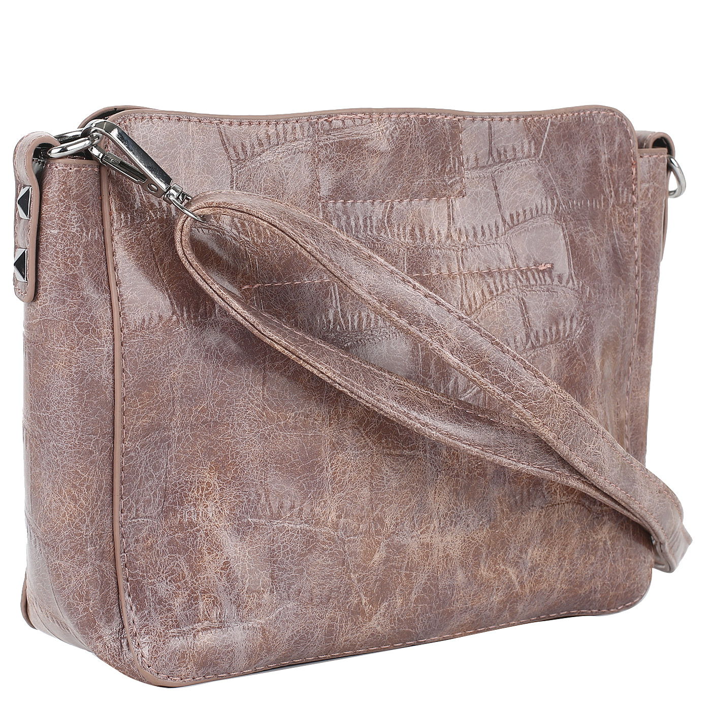 Сумка с отделкой под крокодила Dispacci 