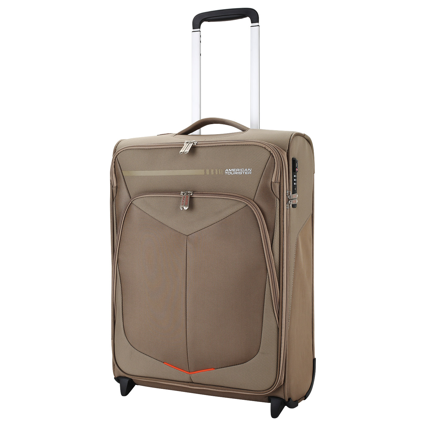 American Tourister Чемодан для ручной клади тканевый с кодовым замком