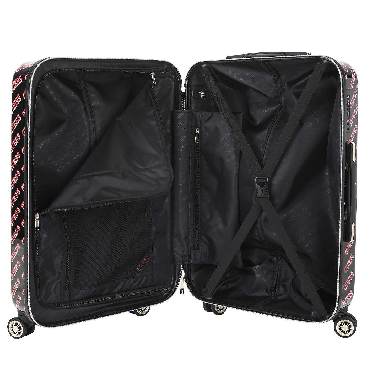 Чемодан средний M из ABS-пластика с кодовым замком Guess Haidee