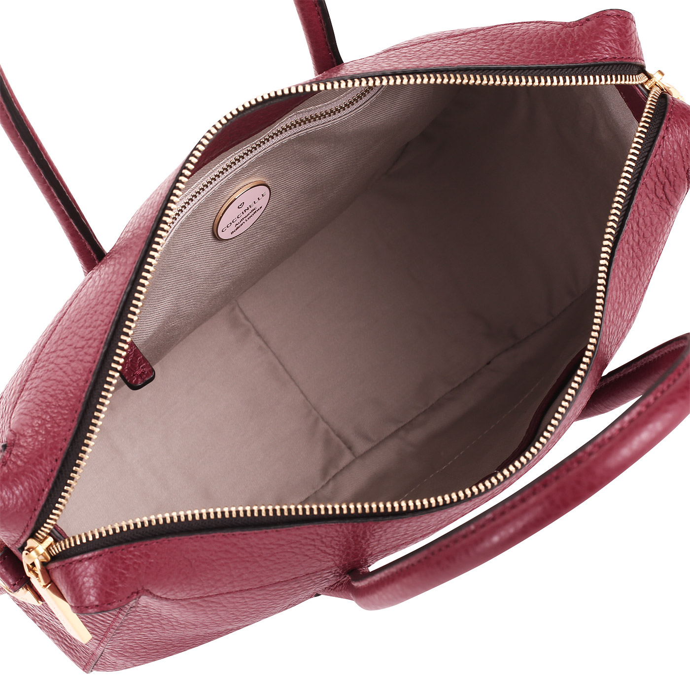 Кожаная сумка на двойной молнии Coccinelle Espiegle