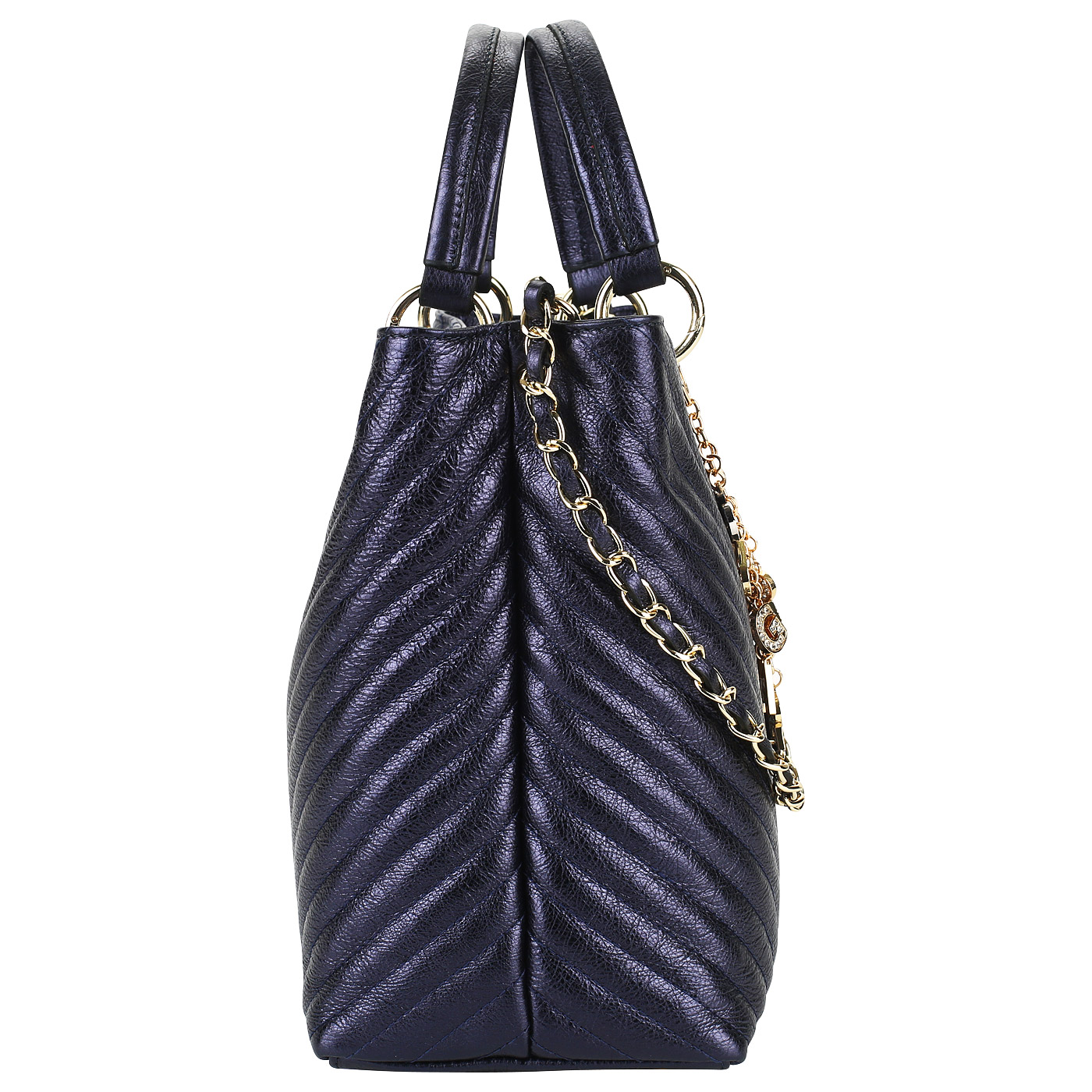 Вместительная сумка из кожи Sara Burglar Giola Laminato