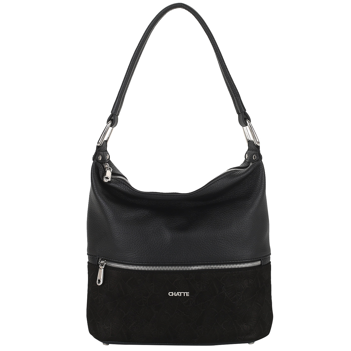 Chatte Сумка-хобо из комбинированной кожи