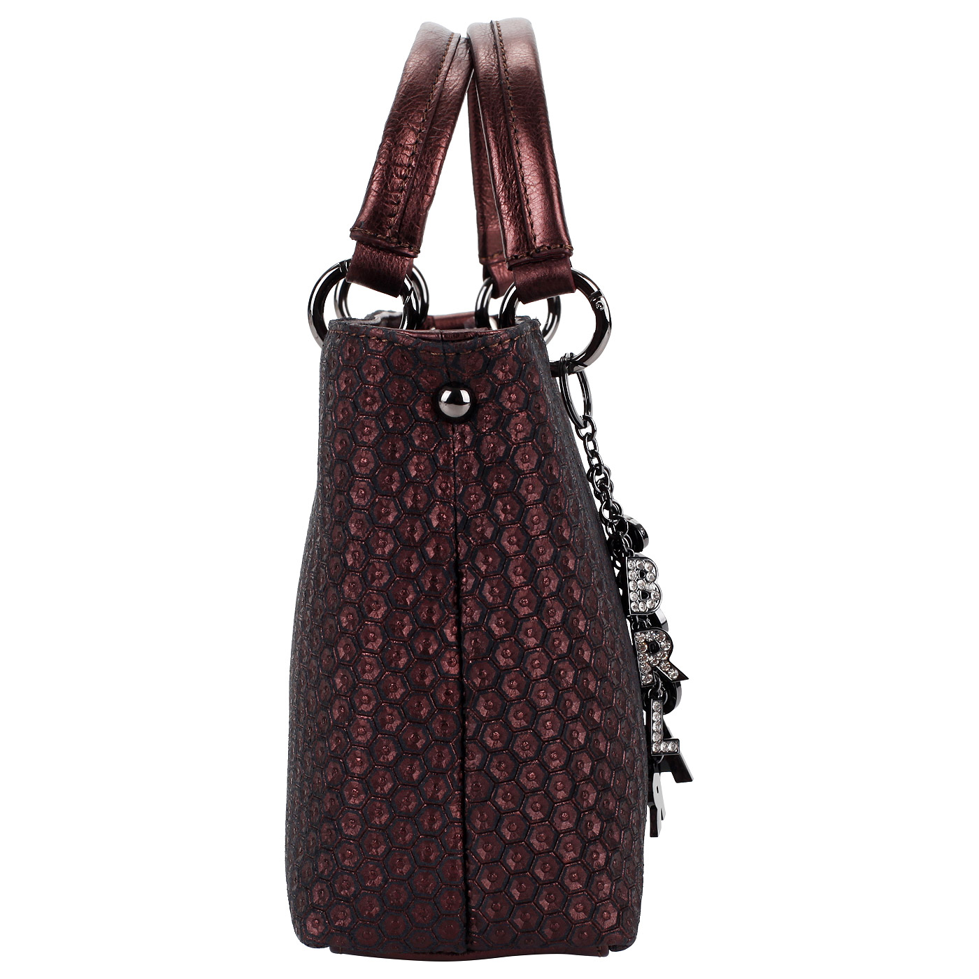 Кожаная сумка с тиснением Sara Burglar Cherie Cometa