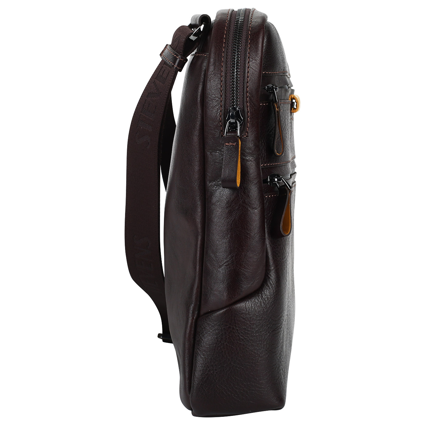 Мужская сумка-планшет из коричневой кожи Stevens 