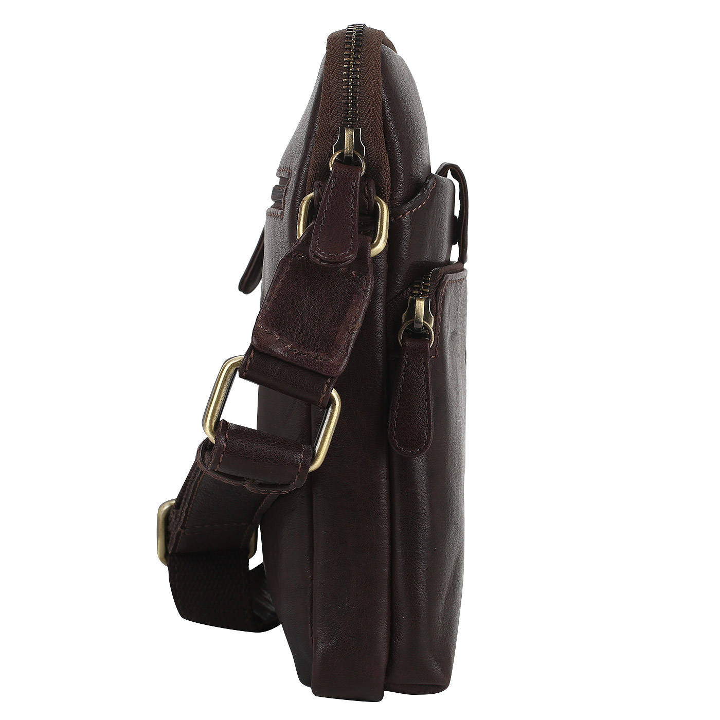 Кожаная сумка на молнии Dr. Koffer 