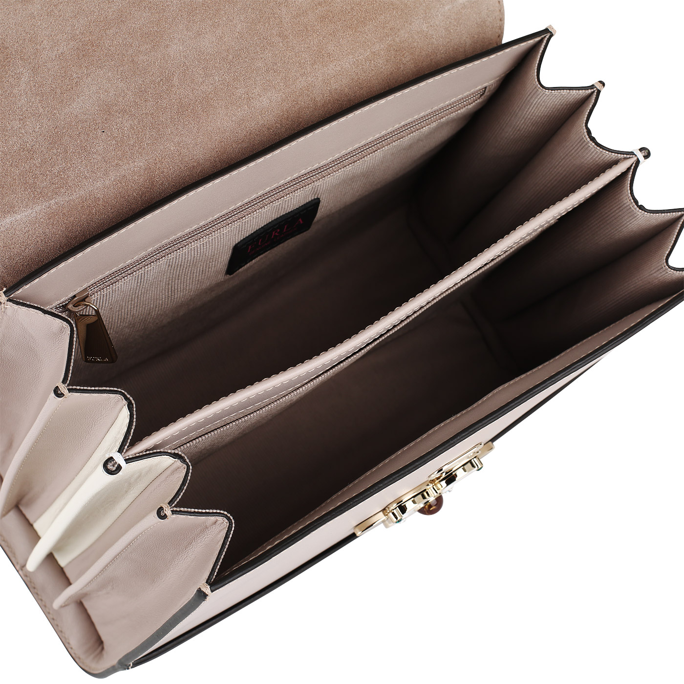 Кожаная сумка-сэтчел Furla Mughetto