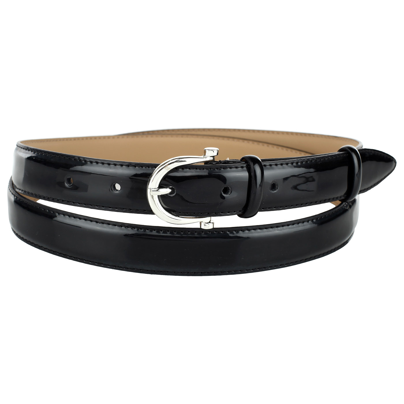 Chatte Женский лакированный ремень из натуральной кожи