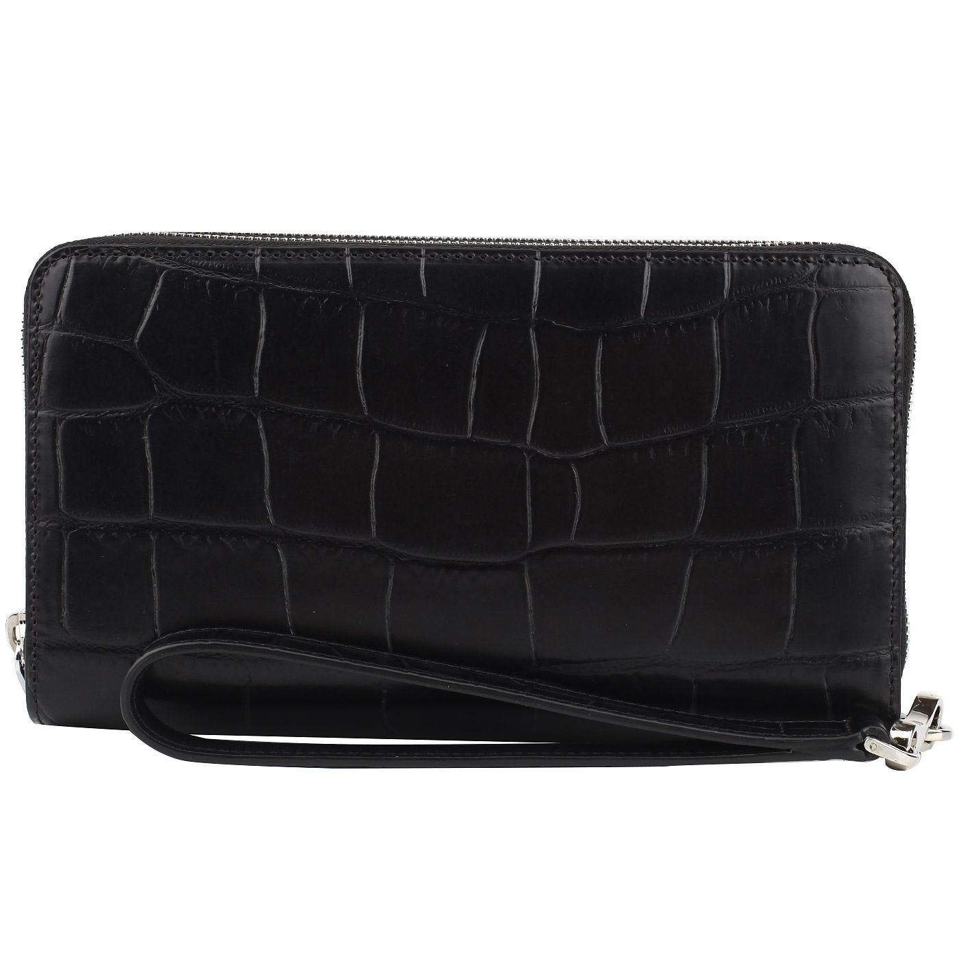 Вместительная кожаная барсетка Neri Karra 