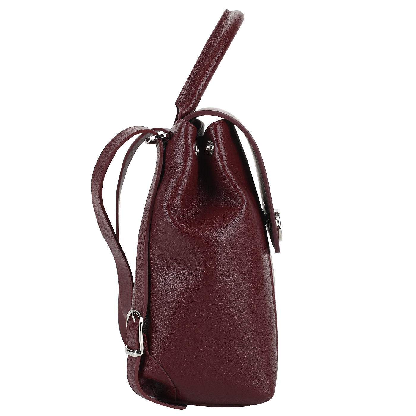Бордовый кожаный рюкзак Chatte 