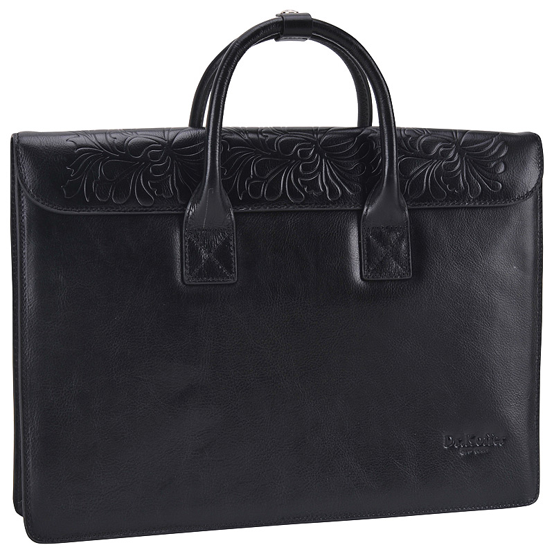 Кожаная деловая сумка Dr. Koffer 