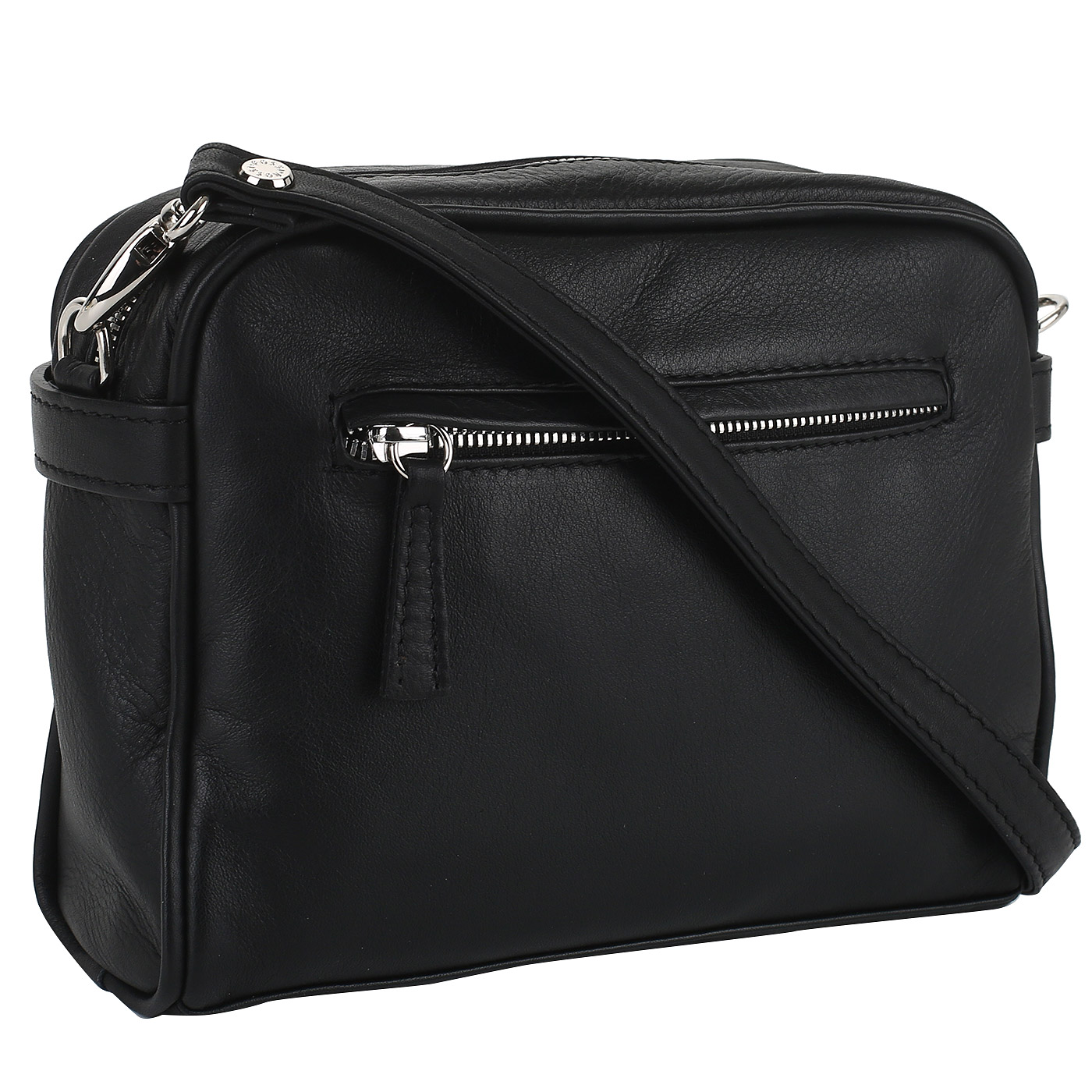 Сумка из гладкой кожи Bruno Rossi 