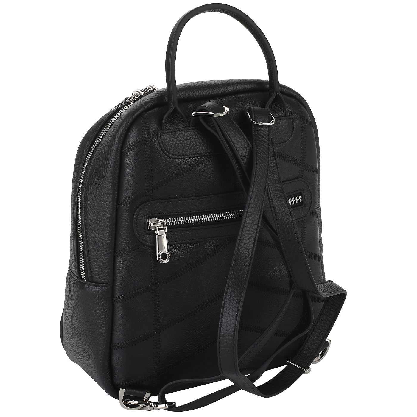 Черный рюкзак с тиснением Chatte 