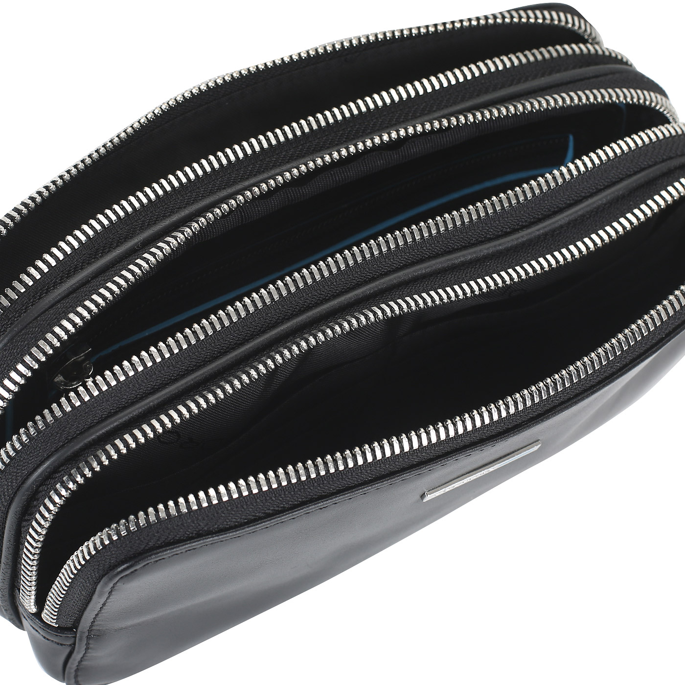 Кожаная барсетка Piquadro Blue square