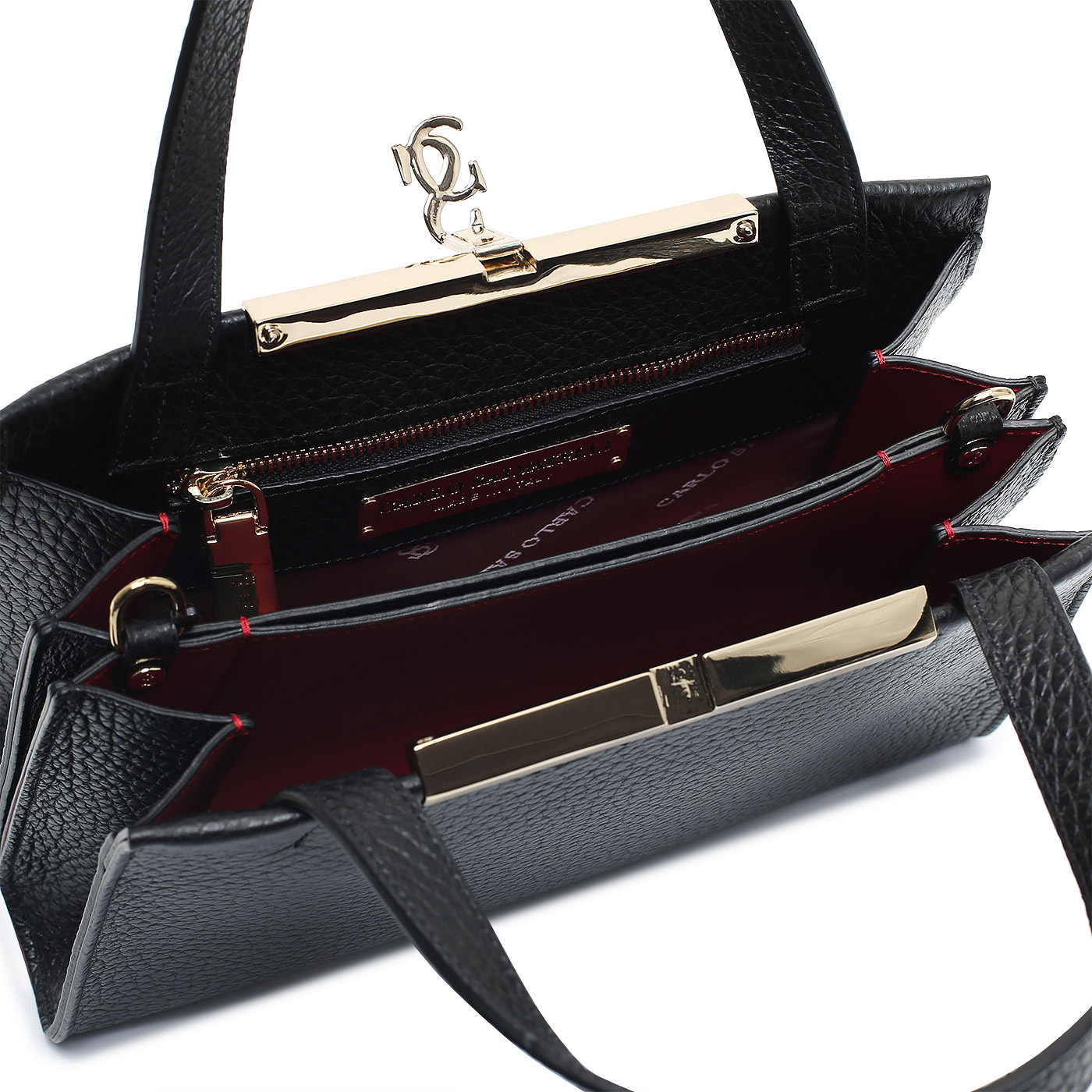 Кожаная сумка Carlo Salvatelli Josephine cervino