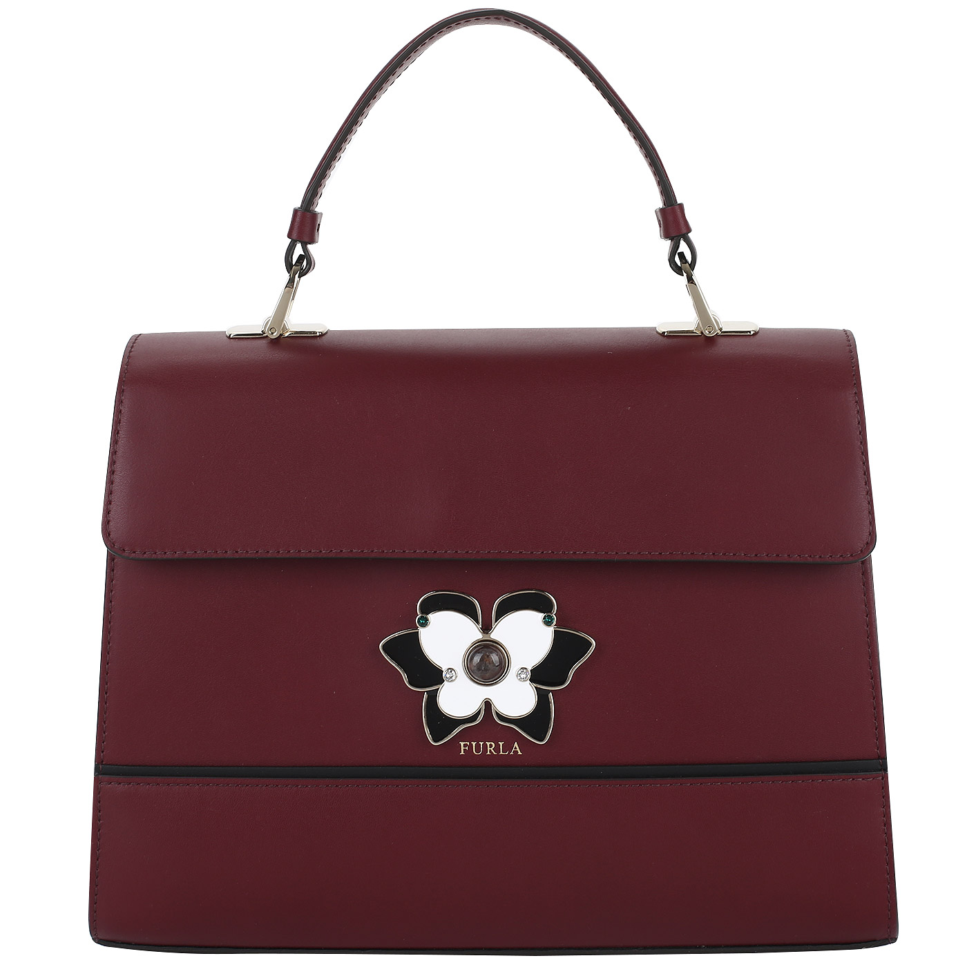 Furla Сумочка из бордовой кожи