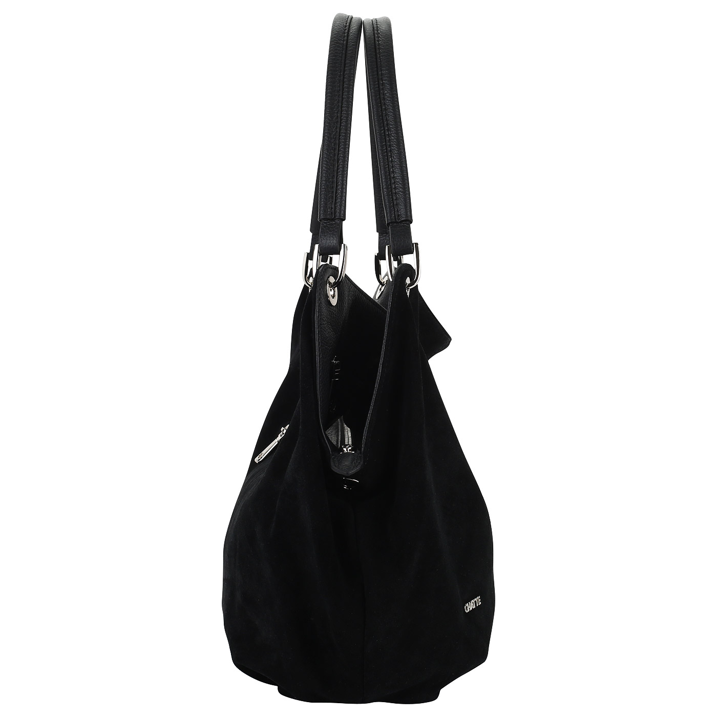 Мягкая сумка из кожи и замши Chatte 