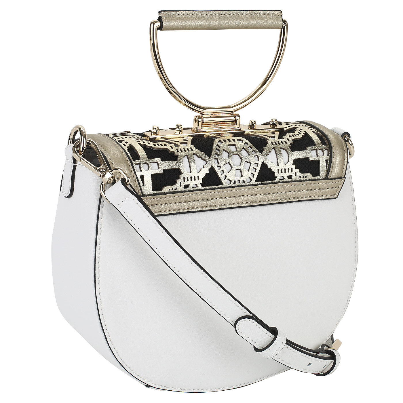 Кожаная сумочка с откидным клапаном Cromia Jala