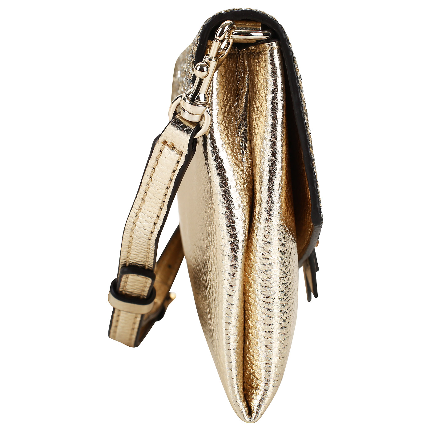 Золотистая женская сумочка с глиттером Guess Ever After