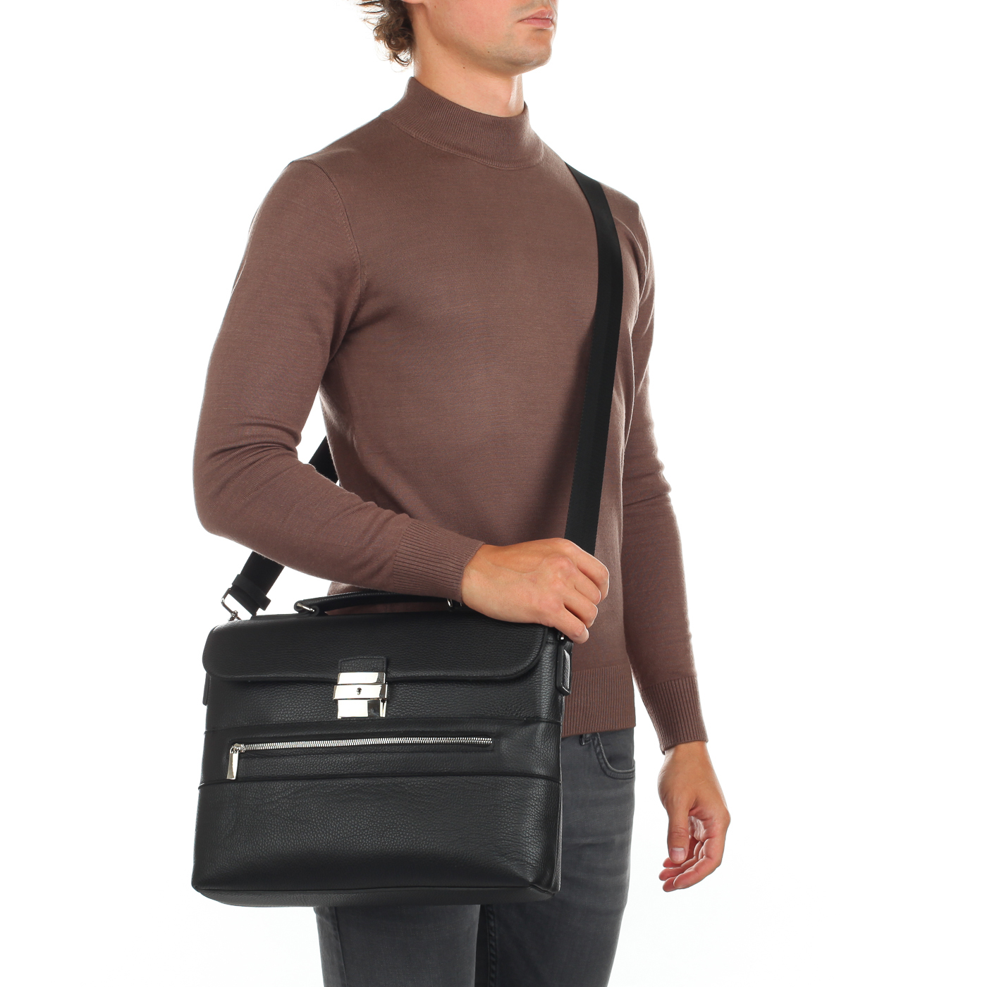 Кожаный портфель Stevens 