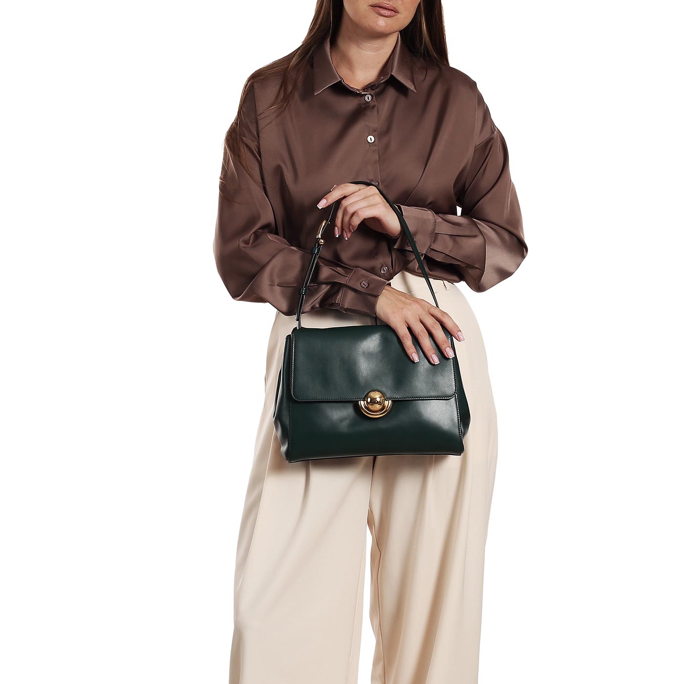 Кожаная сумка Furla Domus