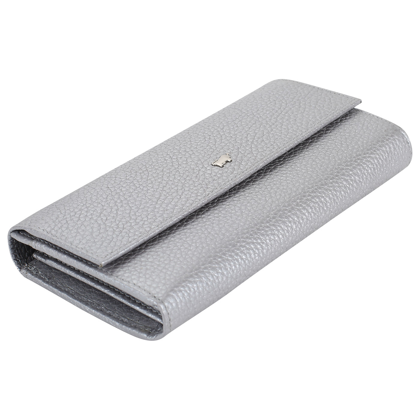 Серебристый кожаный кошелек Braun Buffel Ascoli