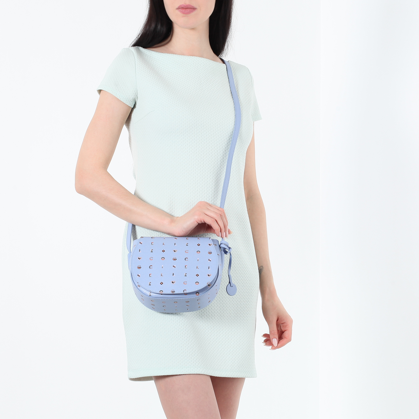 Сумочка через плечо с принтом Coccinelle Clementine logotype print