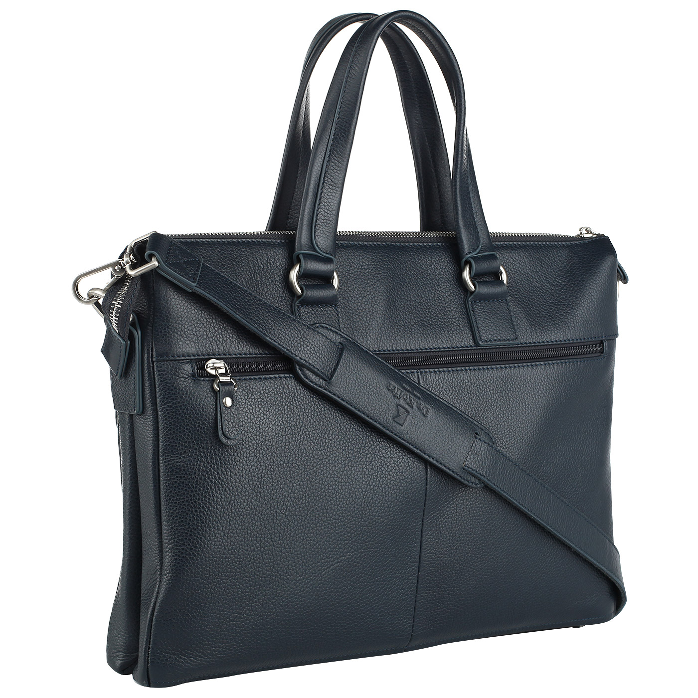 Деловая кожаная сумка с отделением для ноутбука Dr. Koffer 