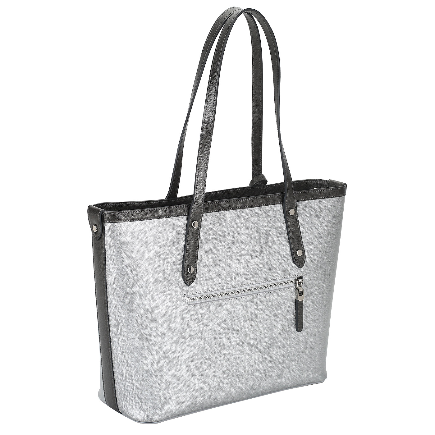 Сафьяновая сумка-тоут с длинными ручками Aurelli Saffiano