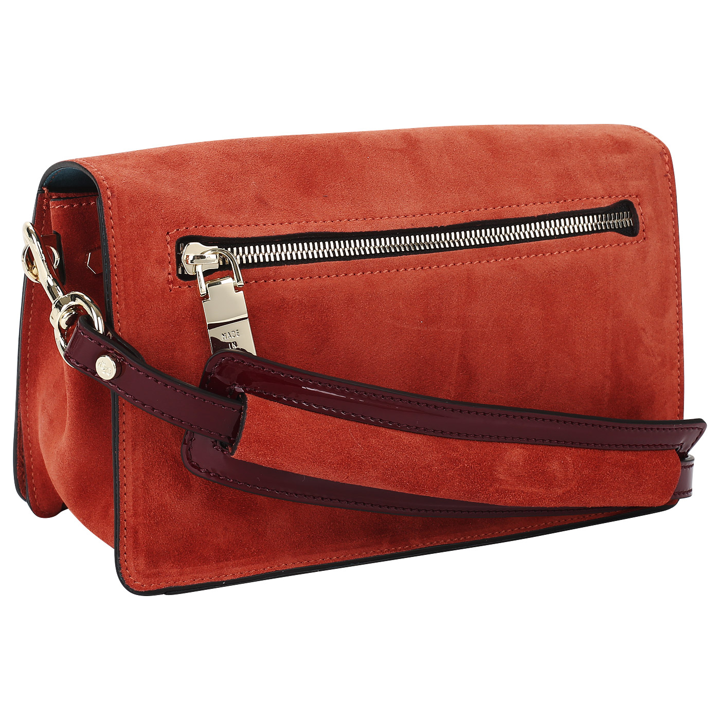 Замшевая сумочка через плечо Carlo Salvatelli Camoscio