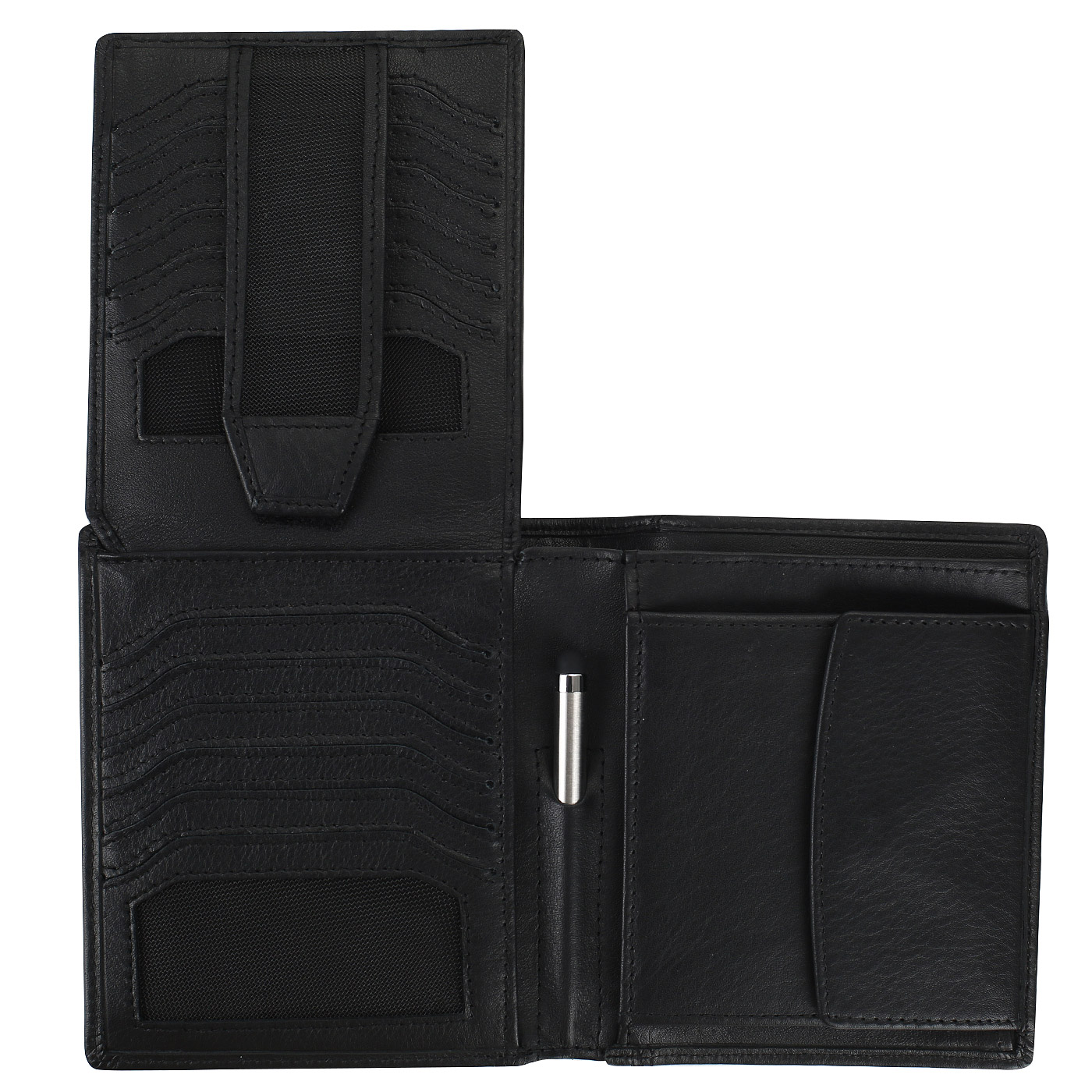 Мужское портмоне из черной кожи Bodenschatz 