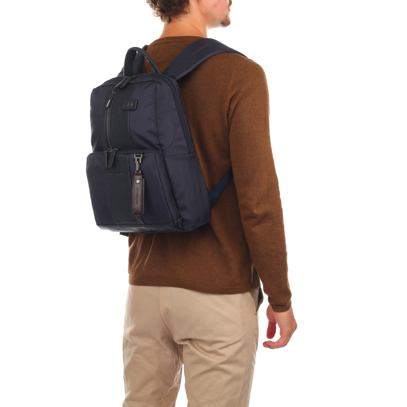 Синий деловой рюкзак Piquadro Brief