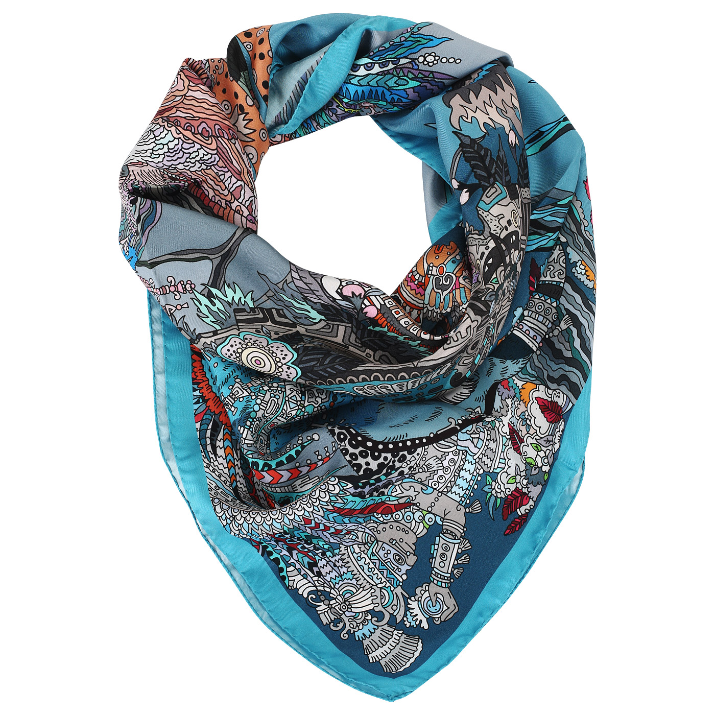 Шелковый платок Radical Chic Maya Calendar