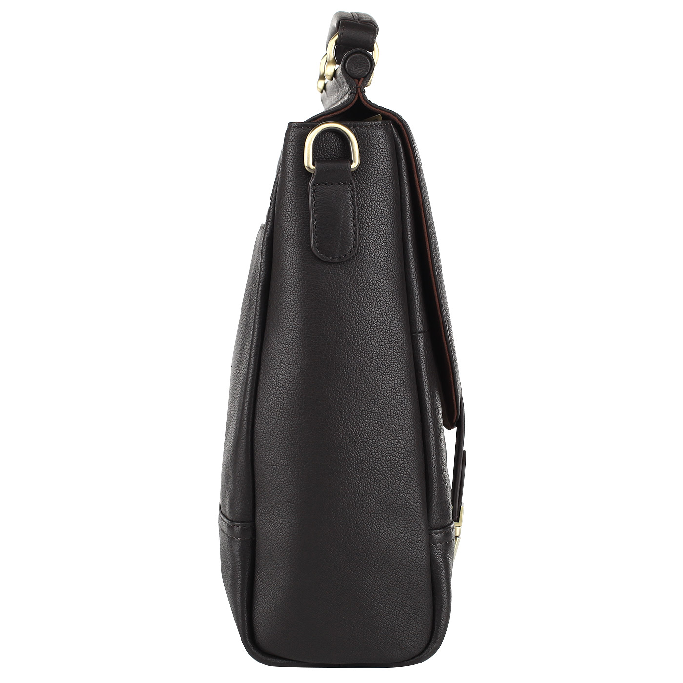 Мужской кожаный портфель с плечевым ремешком Dr. Koffer 