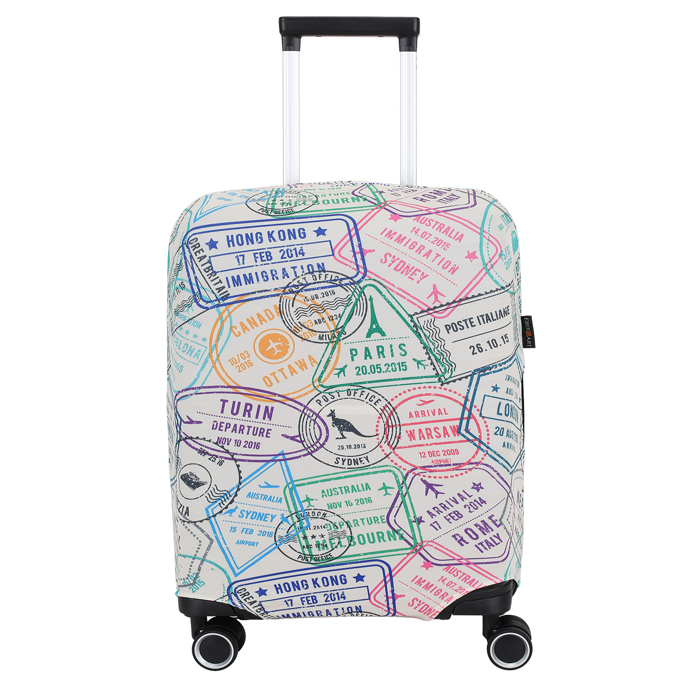 Чехол для чемодана Eberhart Travel Stamps