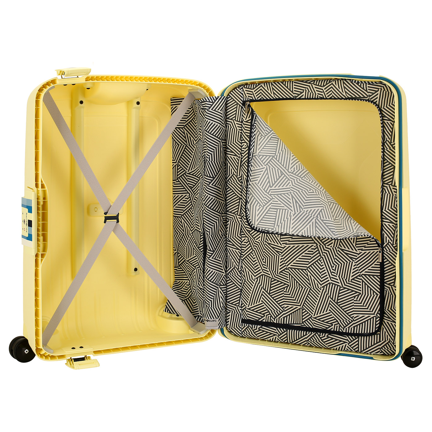 Чемодан средний M из полипропилена с кодовым замком Samsonite S’Cure