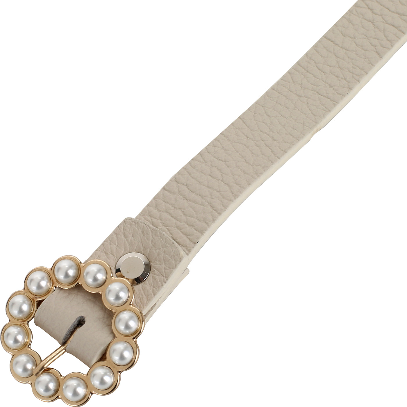 Кремовый ремень с жемчугом Marina Creazioni 
