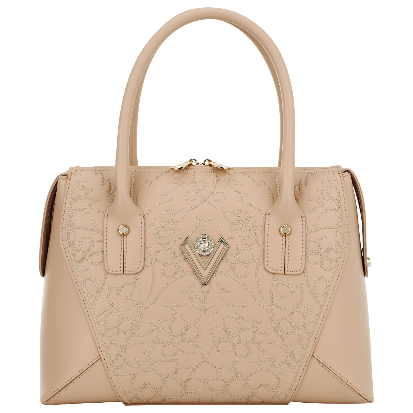 Valentino Orlandi Кожаная сумка на двойной молнии