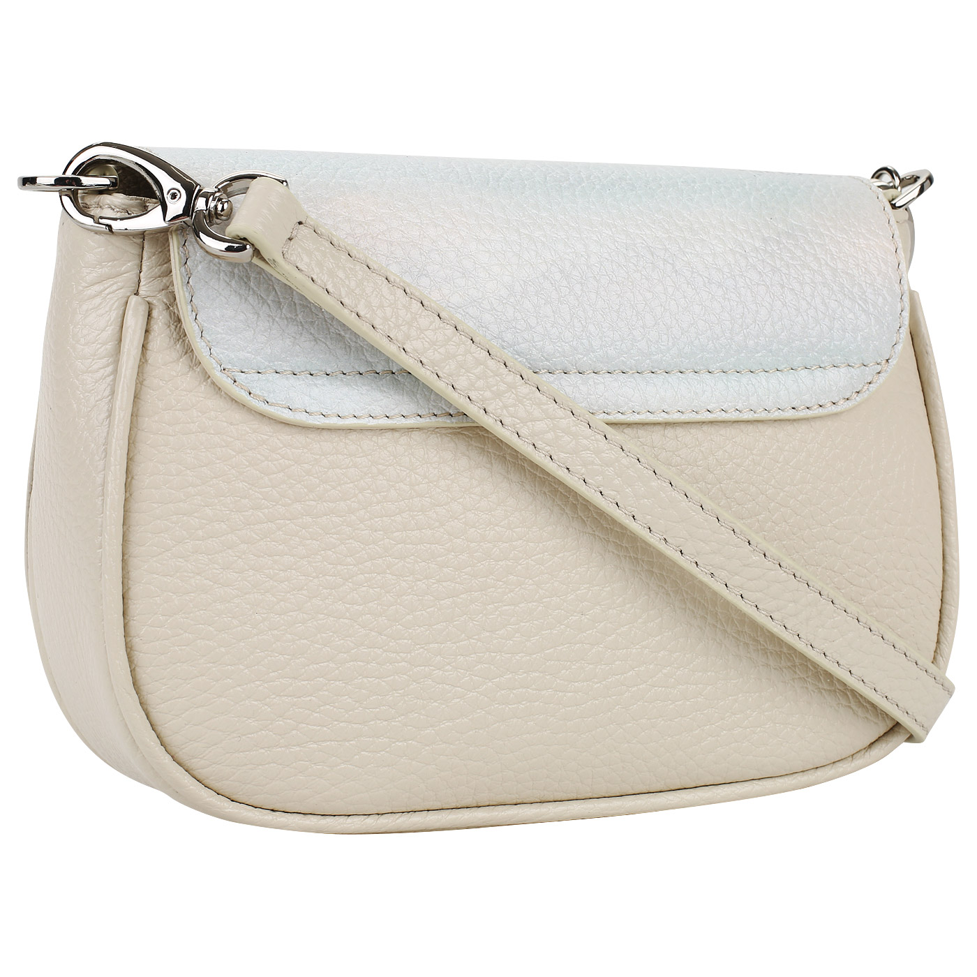 Кожаная сумочка с брелоком Chatte 