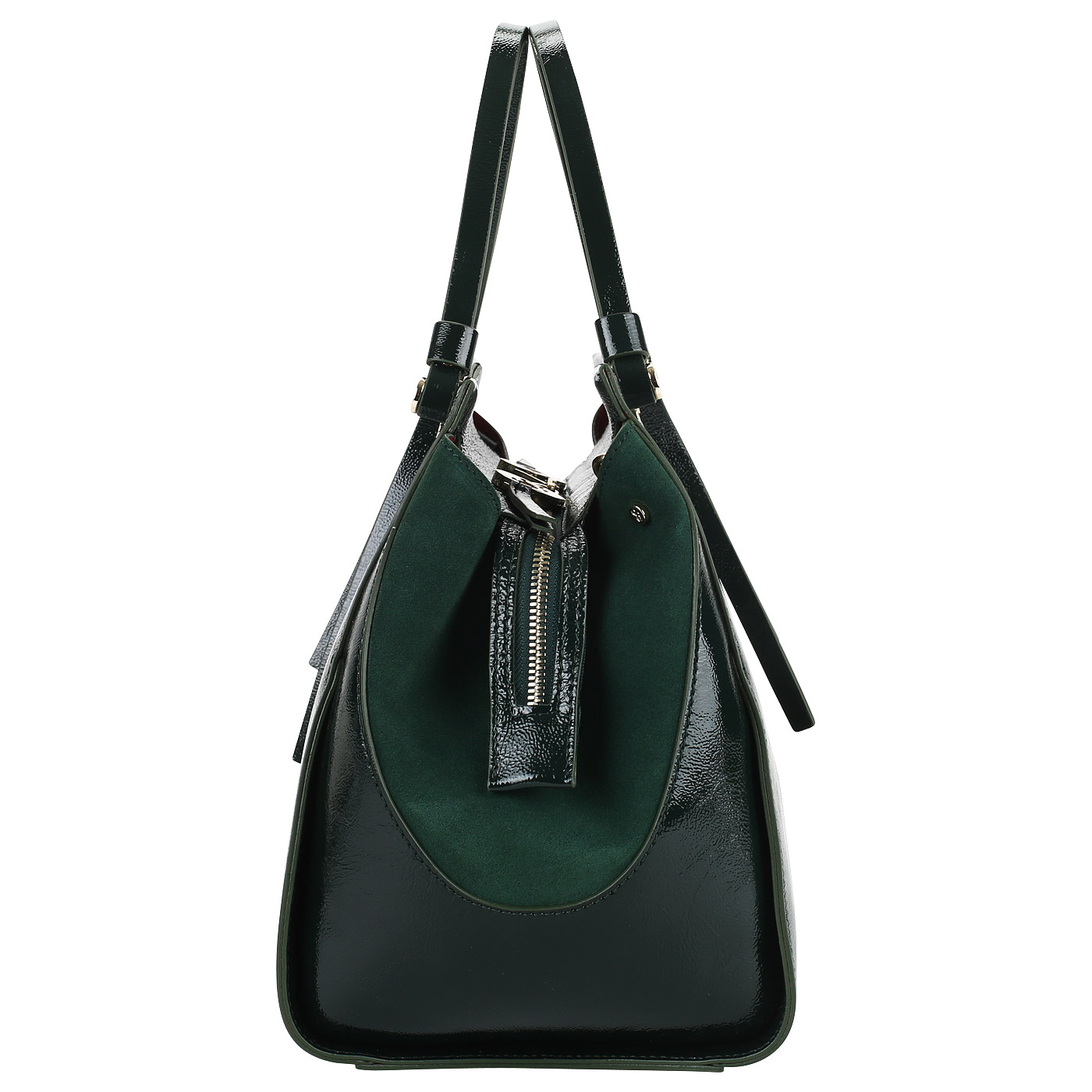 Сумка из комбинированной кожи Carlo Salvatelli Naplak