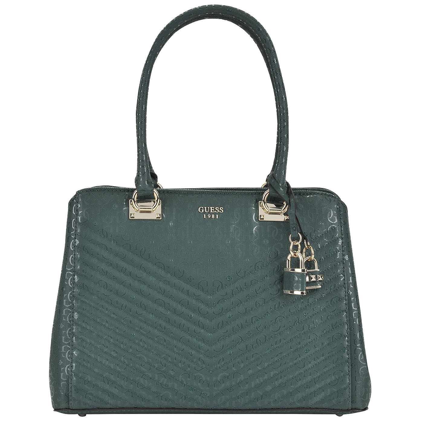 Guess Вместительная стеганая сумка с тремя отделами