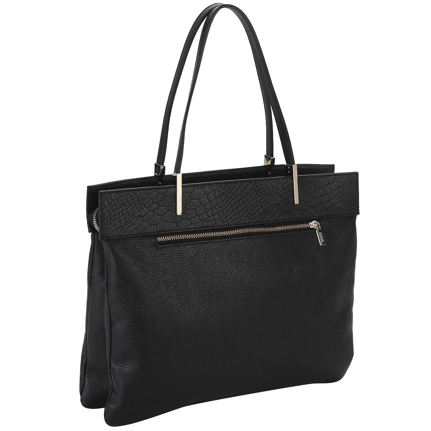 Сумка из комбинированной кожи Ripani Vanilla