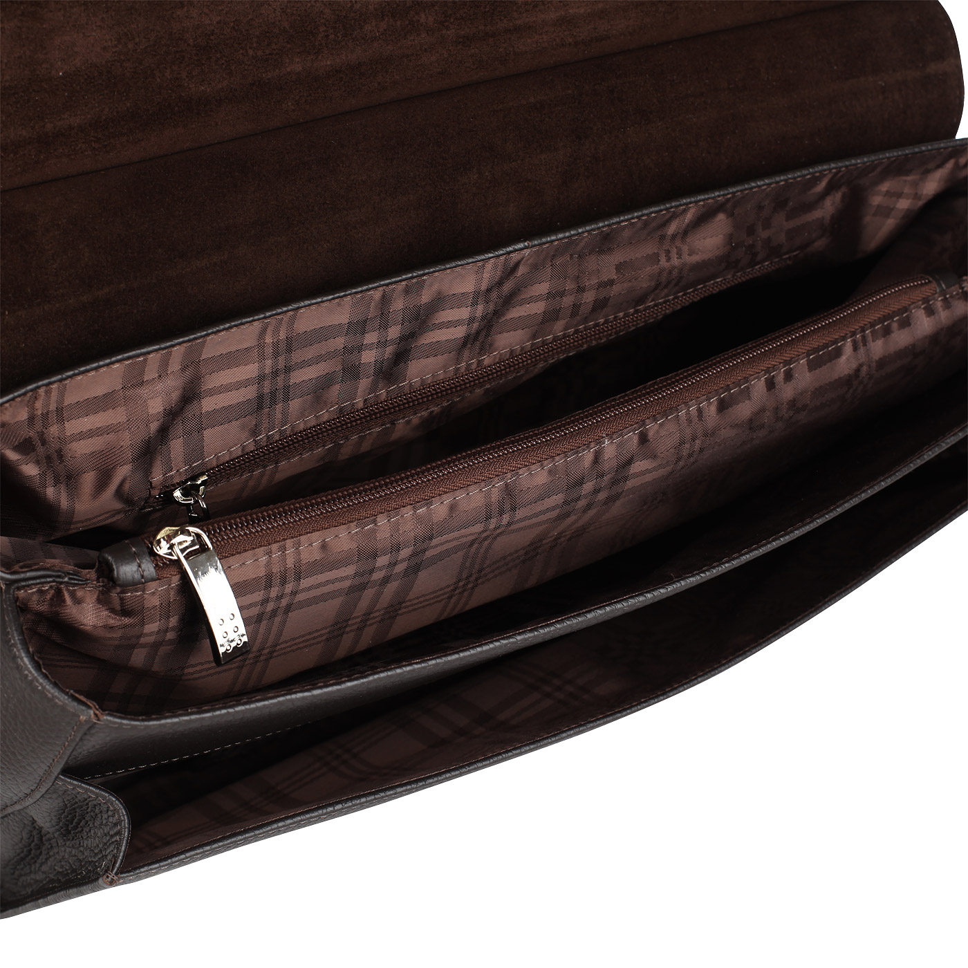 Портфель из коричневой кожи Stevens 