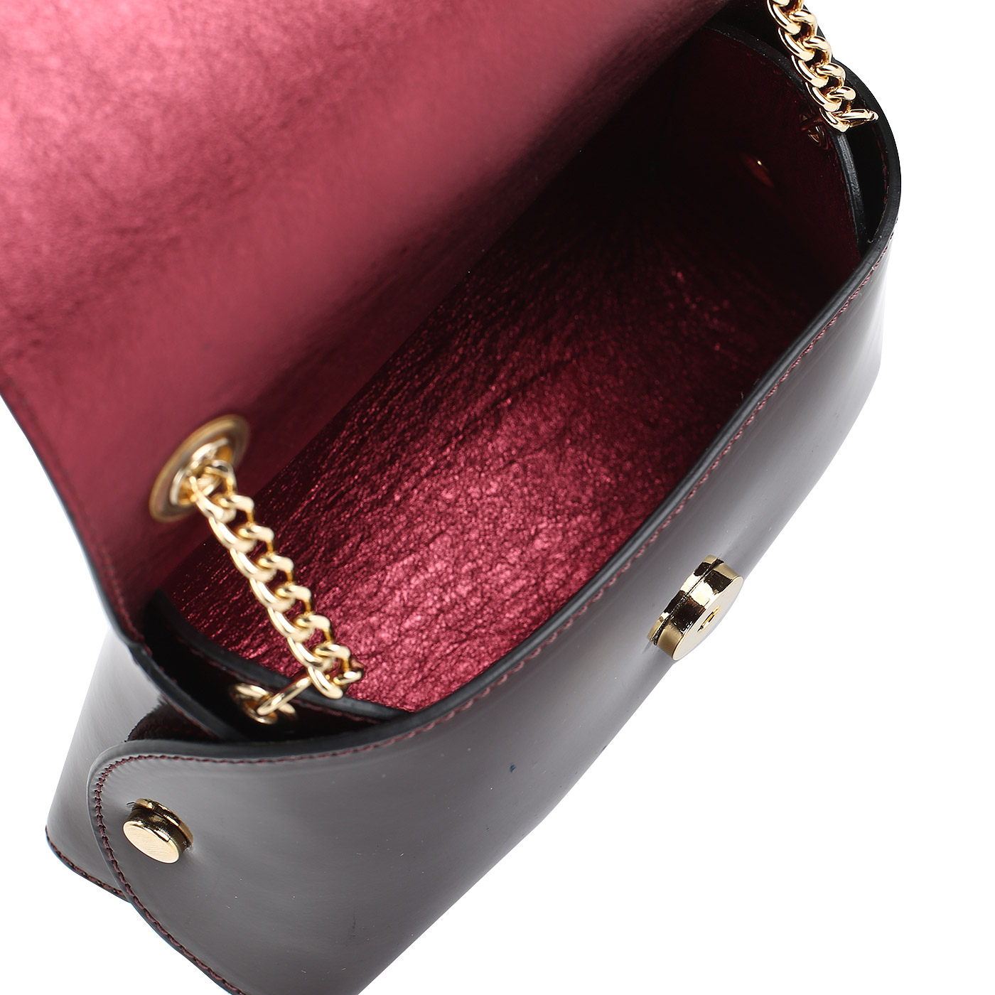 Кожаная лаковая сумочка Gilda Tonelli Pad