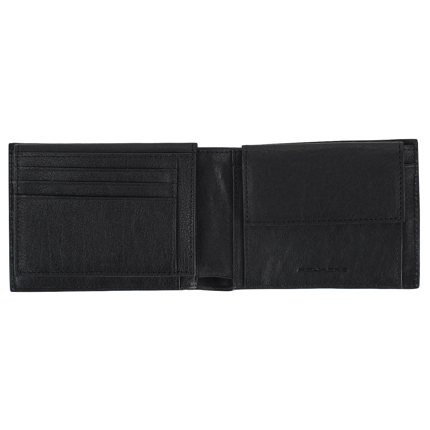 Портмоне из черной натуральной кожи Piquadro Black square