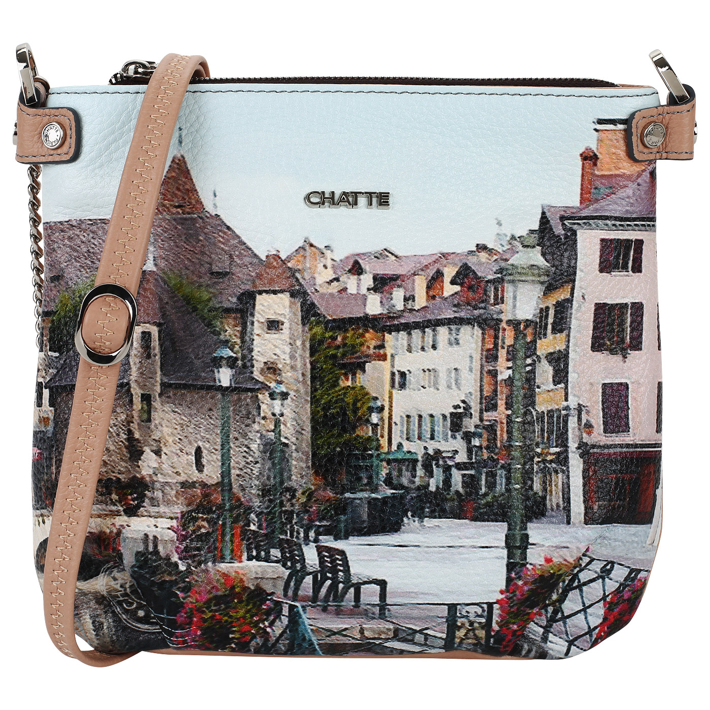 Chatte Кожаная сумка с принтом